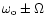 $\omega _{\rm o}\pm \Omega$