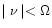 $\mid \nu
\mid<\Omega$