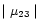 $\mid \mu _{23}\mid $