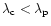 $\lambda _{\rm c}<\lambda _{\rm p}$