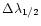 $\Delta \lambda_{1/2}$