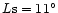 $L{\rm s}=11^\circ$