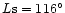 $L{\rm s}=116^\circ$
