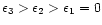 $\epsilon_{3} > \epsilon_{2} > \epsilon_{1} = 0$