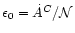 $\epsilon_{0}=\dot{A}^{C}/{\cal N}$