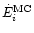 $\dot{E}_{i}^{\rm MC}$