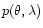$p(\theta,\lambda)$