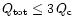 $Q_{\rm tot} \le 3\,Q_{\rm c}$