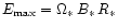$E_{\max}=\Omega_\ast\,B_\ast\,R_\ast$