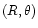 $(R,\theta)$