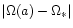 $\vert\Omega(a)-\Omega_*\vert$