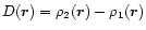 $D(\vec{r}) =
\rho_2(\vec{r}) - \rho_1 (\vec{r})$