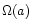 $\Omega(a)$
