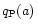 $q_{\rm P}(a)\,$