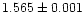 $1.565\pm0.001$