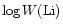 $\log{W({\rm Li})}$