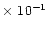 $\times~10^{-1}$