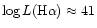 $\log L(\mbox{H}\alpha) \approx 41$