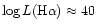 $\log L(\mbox{H}\alpha)\approx 40$