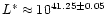 $L^{*} \approx
10^{41.25\pm0.05}$