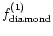 $f_{\rm diamond}^{(1)}$