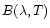 $B(\lambda,T)$