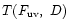 $T(F_{\rm uv},~D)$