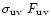 $\sigma_{\rm uv}\ F_{\rm uv}$