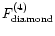 $F_{\rm diamond}^{(4)}$
