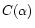 $C(\alpha)$