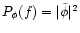 $P_{\phi}(f) = \vert\tilde{\phi}\vert^2$
