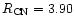 $R_{\rm CN}=3.90$
