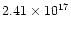 $2.41\times 10^{17}$