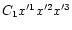 $C_1
x^{\prime 1} x^{\prime 2} x^{\prime 3}$
