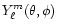 $Y_\ell^m(\theta,\phi)$