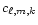 $c_{\ell,m,k}$