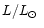 $L/\mbox{$L_{\odot}$ }$