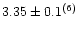 $3.35\pm0.1^{\rm (6)}$