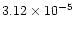 $3.12\times 10^{-5}$