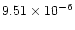 $9.51\times 10^{-6}$