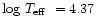 ${\rm log}\mbox{~\em$T_{\rm eff}$ }= 4.37$