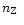 $\mbox{$n_{\rm Z}$ }$
