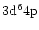 $3{\rm d}^64{\rm p}$