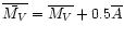 $\overline{\bar{M_V}} = \overline{M_V} + 0.5\overline{A}$
