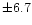 $\pm 6.7$