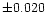 $\pm0.020$