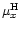 $\mu_x^{\rm H}$