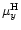 $\mu_y^{\rm H}$