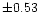 $\pm0.53$