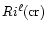 $Ri^{\ell} {\rm (cr)}$